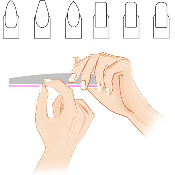 Paket med 10 nagelfiler för gelnaglar, professionella nagelfilar 100/180, filar för gelnaglar, nagelbuffertblock, dubbelsidig nagelfil, professionell,