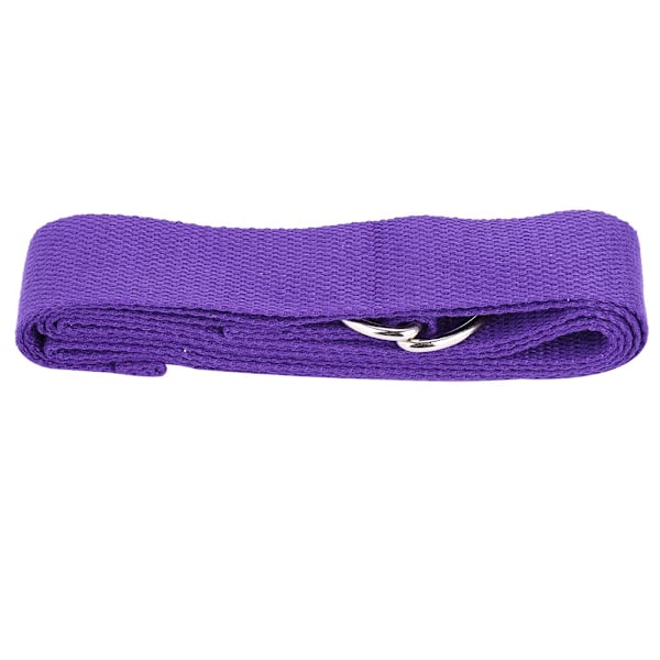 Bomullsblandningar D Spänne Ögla Stretching Tränings Yoga Rem Bälte 1.8M Längd