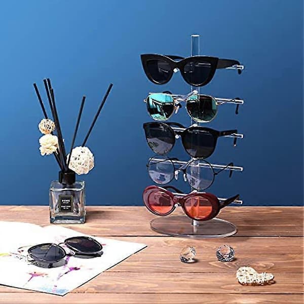 Transparent Akryl Avtakbar Solbrille Ramme Display Stativ Brilleholder, Brille Display