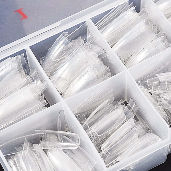 Akryl Negletips Hvid 500 stk Fransk Kunstige Falske Tips til Manicure Neglekunst Saloner & Hjem DIY