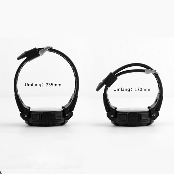50 M Vattentät Sport Digital Klocka Silikon Armband med Alarm/Stoppur/LED-ljus/Stötsäker/Datum