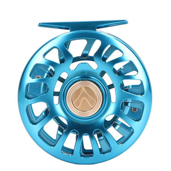 Flugfiskerulle Blå 5/7 Bromssystem Del 3ATM 90mm OD Aluminiumlegering för Fiskeentusiaster Gåvor