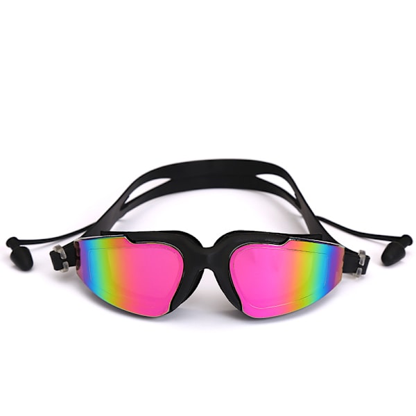 Professionella simglasögon med öronproppar Näs klämma Simglasögon Anti-UV Anti-fog Galvanisering för Unisex