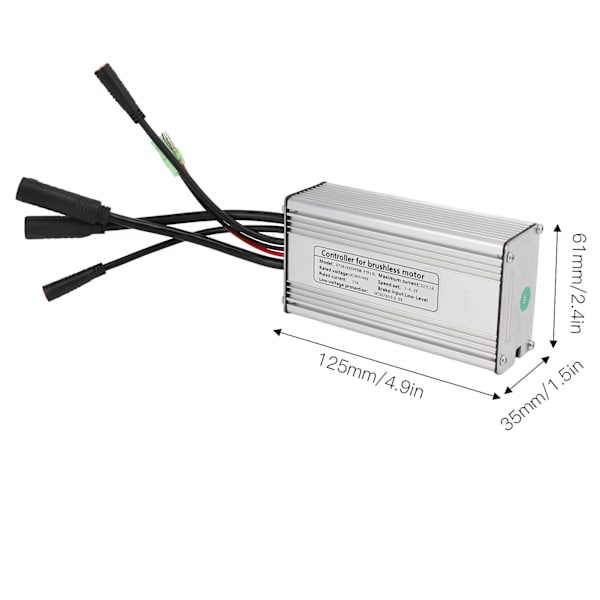 Sähköpyörä 36V/48V 22A Siniaaltoohjain 9kk Valolinjalla 500W Moottorille