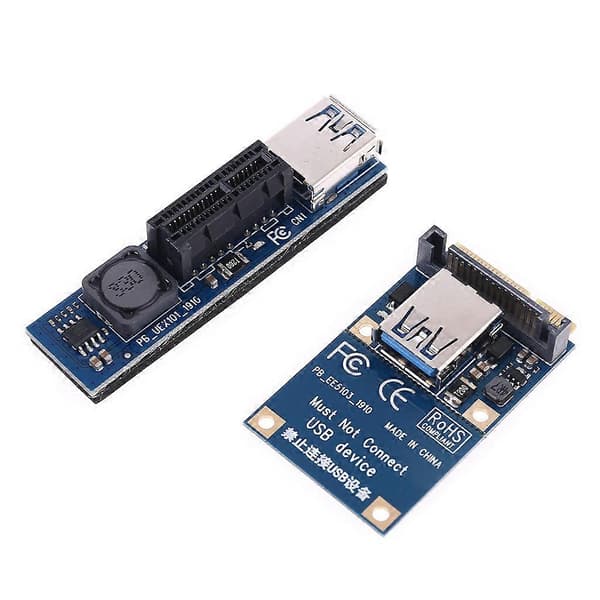 Mini PCI-E till PCI-E X1-adapter förlängningskort för grafikkort