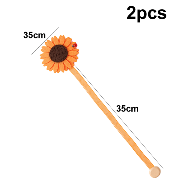 1 Par Solsikke Gardin Magnetisk Ikke-Vevd Stoff Landlig R