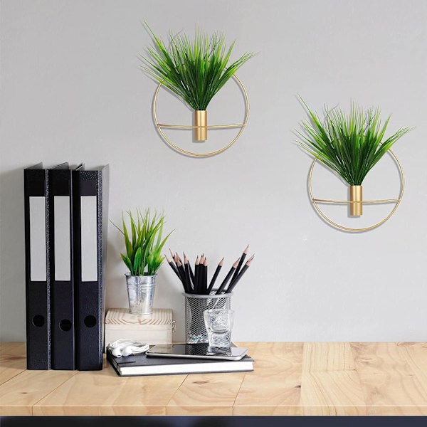 1park Væghængte Blomsterrør, Væghængt Metal Vase Dekoration Holder