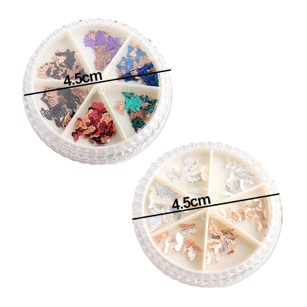 Fjärilsnaglar Charms för naglar, Fjärilsnaglar Art Studs Nail Art Tillbehör nageldekoration Nagelsten