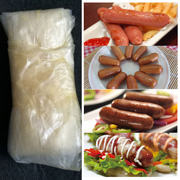 Spiselig Pølsehud Tørring Pølsehud Tør Pølsehud Hjemmelavet Pølser Skinke Tilbehør