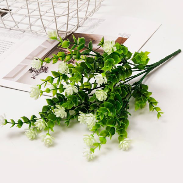 18 Buketter Konstgjorda Blommor Utomhus UV-Resistenta Falska Blommor