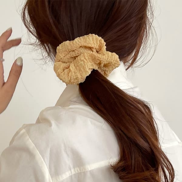 7-pak Elastikker Hårring Løkke Elastisk Hårbånd Scrunchies Hestehale