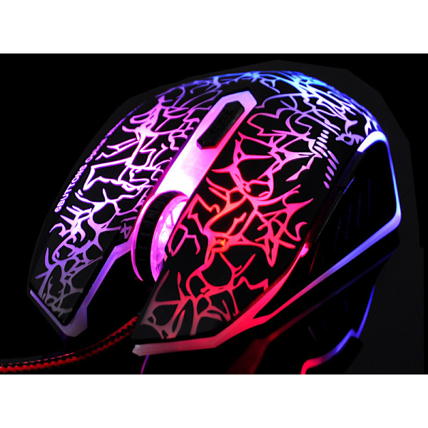 Luminous Gaming Mus Svart