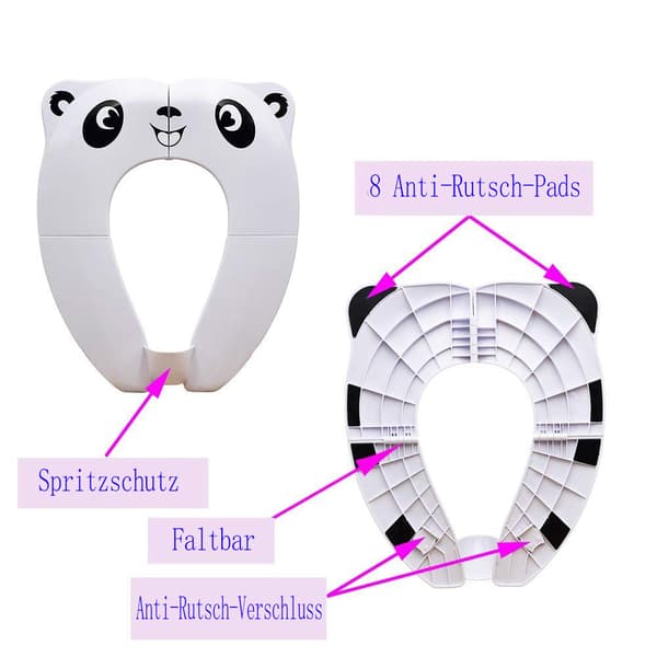 Foldbar toiletsæde