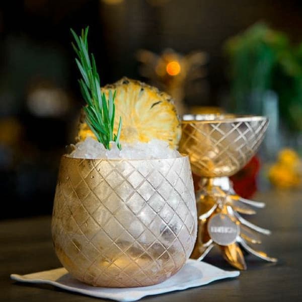 Bartilbehør, Cocktail Shaker Ananasform, Elegant Design til Premium Mixologioplevelse