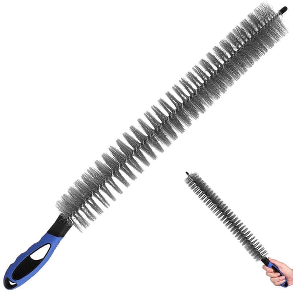 Radiatorrengjøringsbørste Radiatorbørste Fleksibel radiatorbørste med håndtak