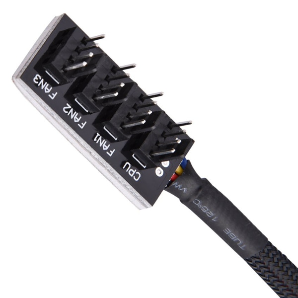 4-polet PWM Fan Hub, 4-polet Stik til CPU Fan PC Fan Hub