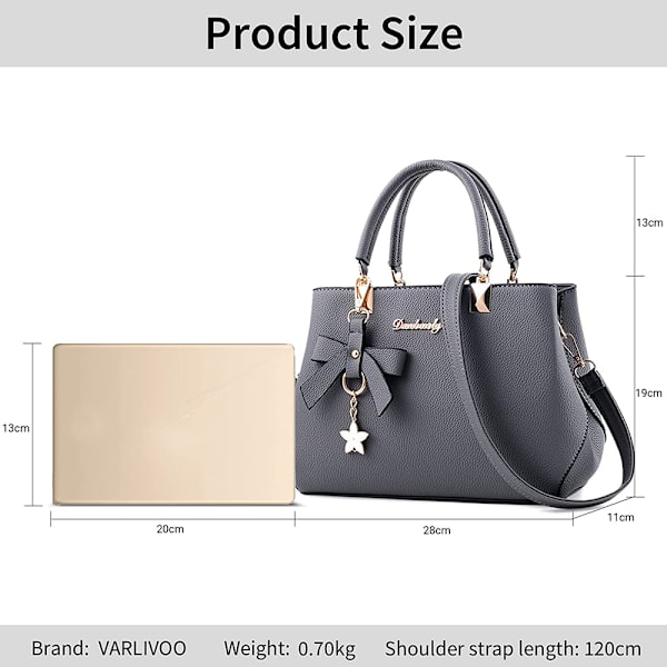Håndveske for kvinner, Tote-veske, Skulderveske, Lær, Crossbody-veske
