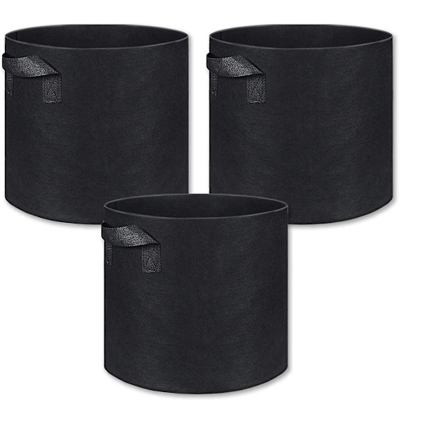 3-pack Odlingspåsar Tyg Smart Pots För Växter Med Handtag Bundle