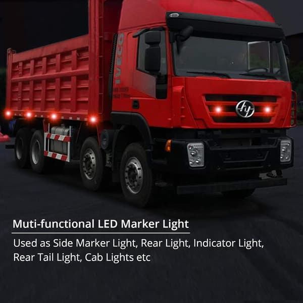 4x4LEDs Sidelygter Forreste Bageste Afstandlys Vandtæt LED Ma