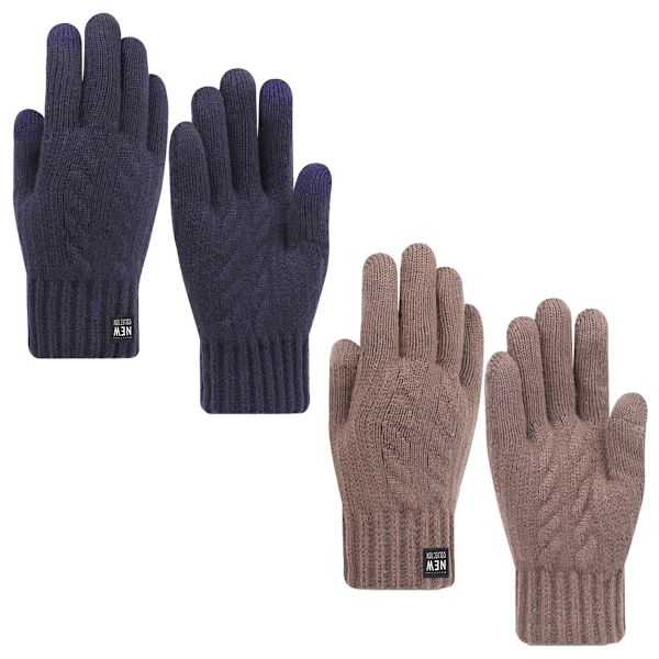2 Paria Talvessa Mittens Naiselle, Lämmin Kosketusnäyttö Tekstiviesti
