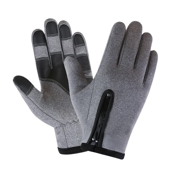 Vanntette vinterhansker, varme, vindtette, berøringsskjermhansker for menn, for ski Gray XL code