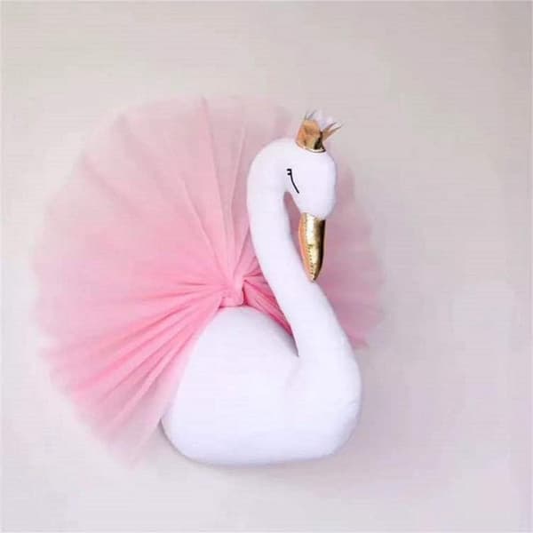Luksuriøs bryllups- og bursdagsdekorasjon, elegant lampeskjerm i stoff, solid og nydelig rosa veggdekorasjon til ethvert rom (gull)