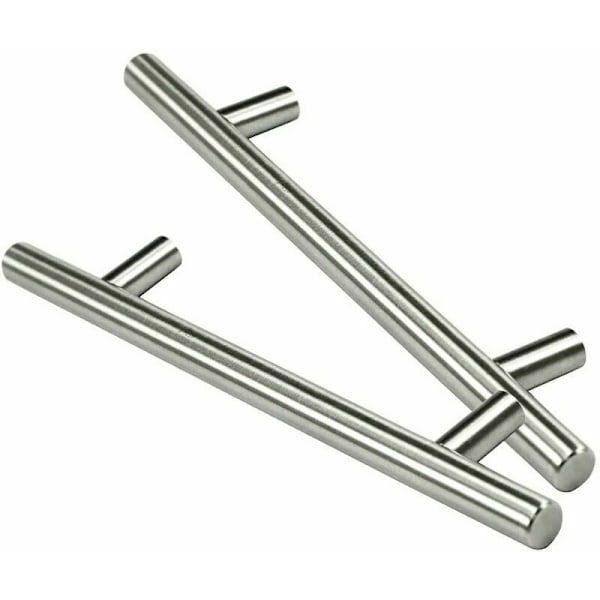 20 stk. Dørgreb T-Bar Køkken Skab Greb Rustfrit Stål - Mellemrum 64 mm