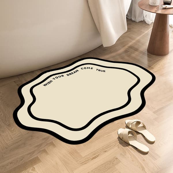 50 * 80 cm råhvid, enkel amerikansk stil let at tørre badeværelse e