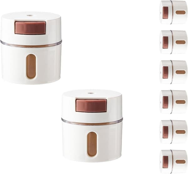 250g (Set med 6, Vit) Salt- och pepparströare, Väggmonterad