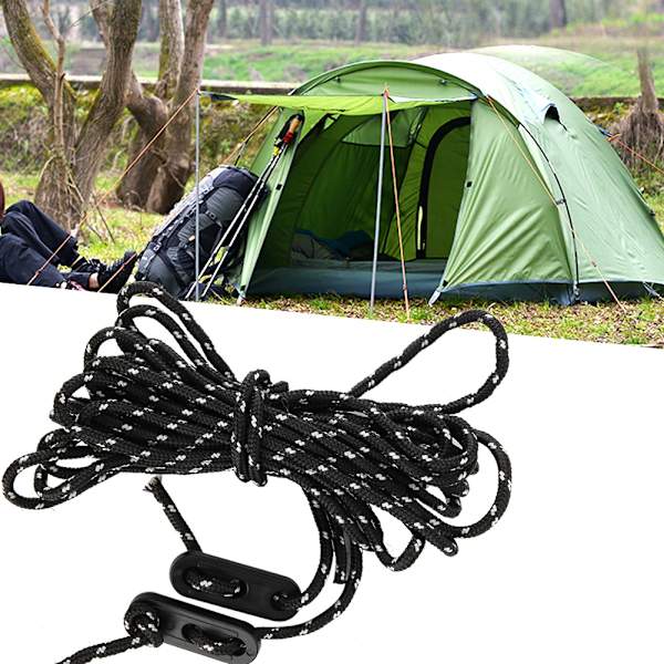 Hållbar campingmarkis tältpinne rep stretch rep tältaccessoarer