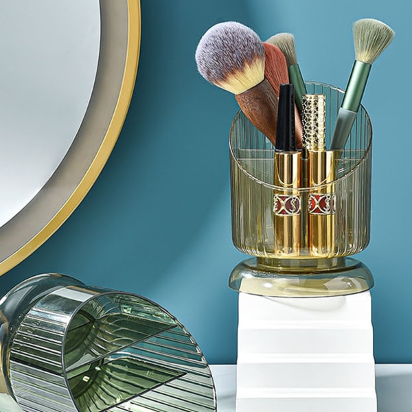 Irregulær Cylinder Makeup Organizer, Akryl Kosmetik Opbevaring