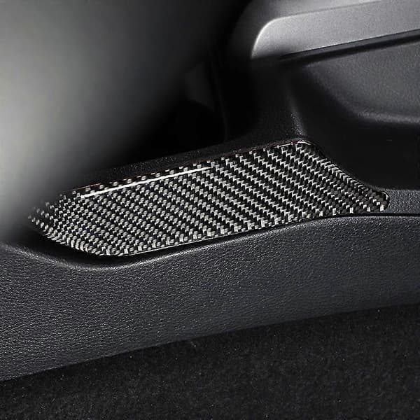Bil Karbonfiber Senterkonsoll Side Girskift Panel Dekorativt Deksel Trim For Tacoma 2015-2020