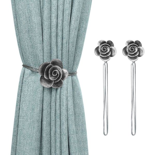 Camellia Magnetiske Gardinholdere, 2-pak Resin Vindue Gardin