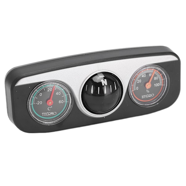 LC‑3 3 i 1 Bilnavigasjons Dashbord Multifunksjonelt Kompass Termometer Hygrometer Dashbord