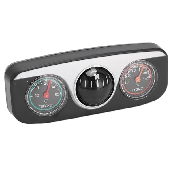 LC‑3 3 i 1 Bilnavigationsinstrumentbræt Multifunktionelt Kompas Termometer Hygrometer Instrumentbræt