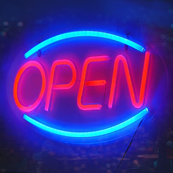 LED Open Shop Neon Skilt Lys Bar Hotel Restaurant Vindue Hængende Display Lys