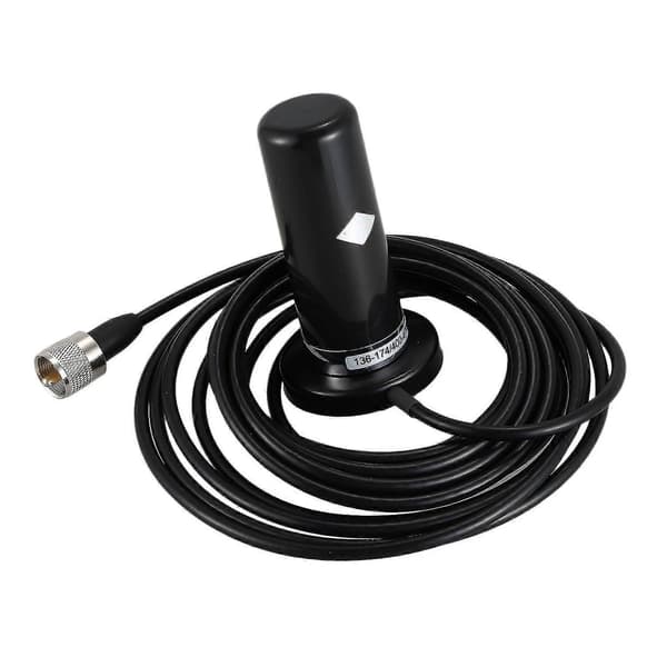 144/435mhz Uhf Vhf Bilradio Walkie Talkie Stubby Antenne Med Magnetisk Base