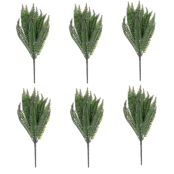 6x,7 Grene Grøn Kunstig Plante Blomster Persisk Blad Blomst Kontor Hjem Have