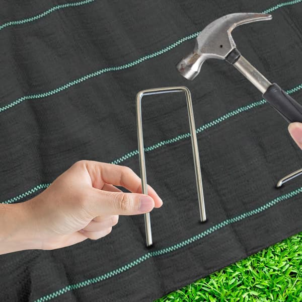 Geotextil Ogräsduk Landskapsväv, Slitstark Polypropen för Utomhusprojekt, Lättinstallerat Trädgårdsmarktäckning, Andningsbart och