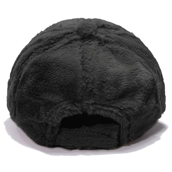 Vinterbaseballcaps for kvinner, lammeull, ensfarget, varm baseballcaps for utendørs reiser