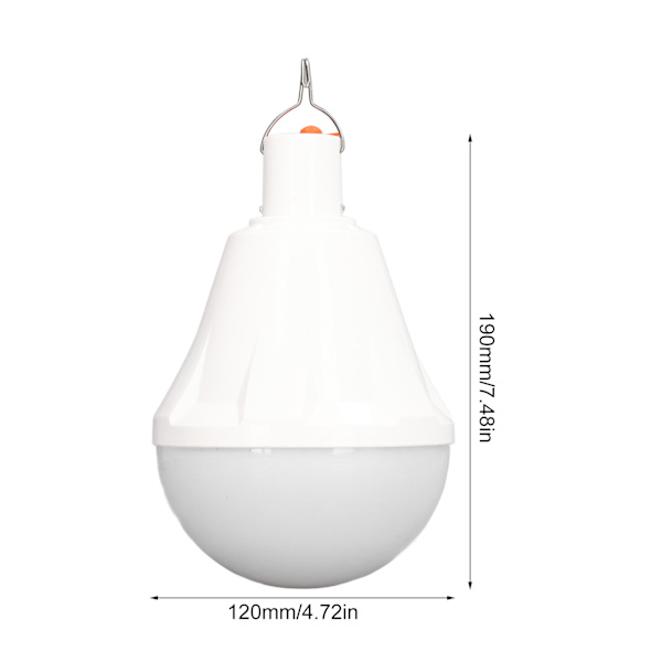 LED-lamppu Hätävalo USB-ladattava Irrotettava Ulko- ja Kotivalaistus