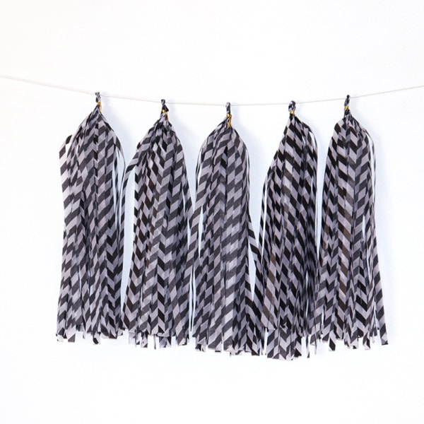 30 kpl Paper Tassels -riipuksia, DIY-riipusnauha, raidallinen paperi