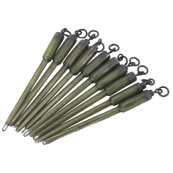 20 stk Karpefiske Koblingsvirvler PVA-rørposer Stangfester Solid Bag Stangfester Blyinnsats Endeterminal T