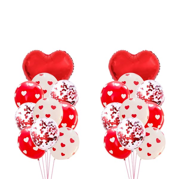 Valentinsdag Ballonsæt 12 tommer Kærlighedsballon Tryk Bryllup