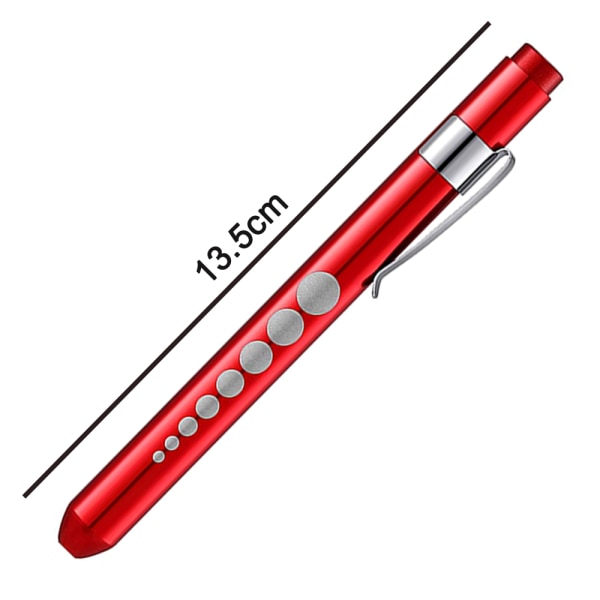 2 stk Pen Lommelykt Aluminiumslegering Pen Lys LED Pen