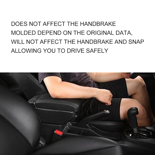 Armstödslåda för bil, utdragbar, mittkonsol, förvaringslåda, ergonomisk innehållsorganisatör, ersättning för Suzuki Ignis 2017