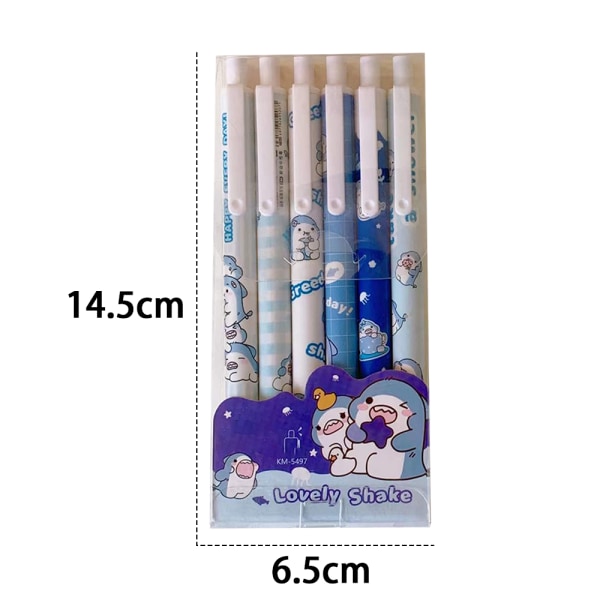 Söpöjä mustia mustekynä, 0.5mm geelikyniä, söpöjä kawaii-kynä toimistoon ja kouluun