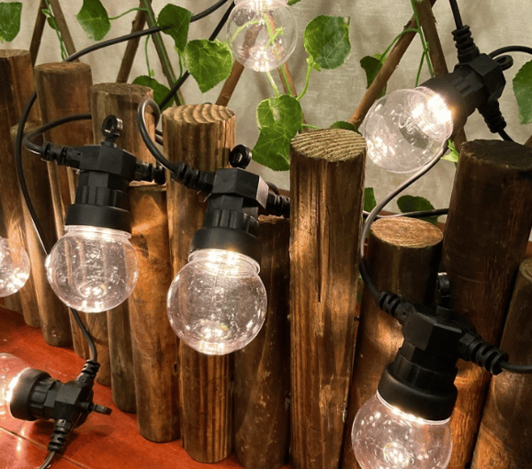 Edison Pære Lampe, 5 meter 10 lamper (24V lav volt) {ekskludert strømforsyning}