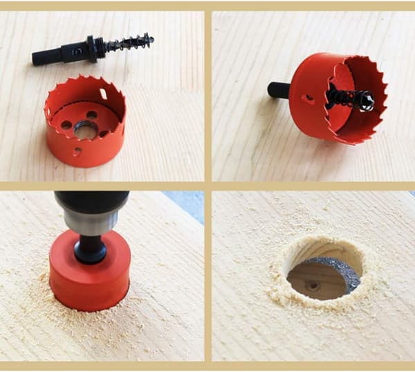 M42 60mm Bi-metall Hullsag med Hex-adapter og Senterborr