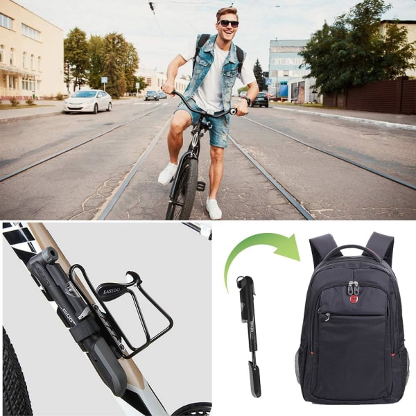 LangTek Mini Pyöräpumppu, Pyörän Ilmapumppu 100PSI Kannettava Pyörä